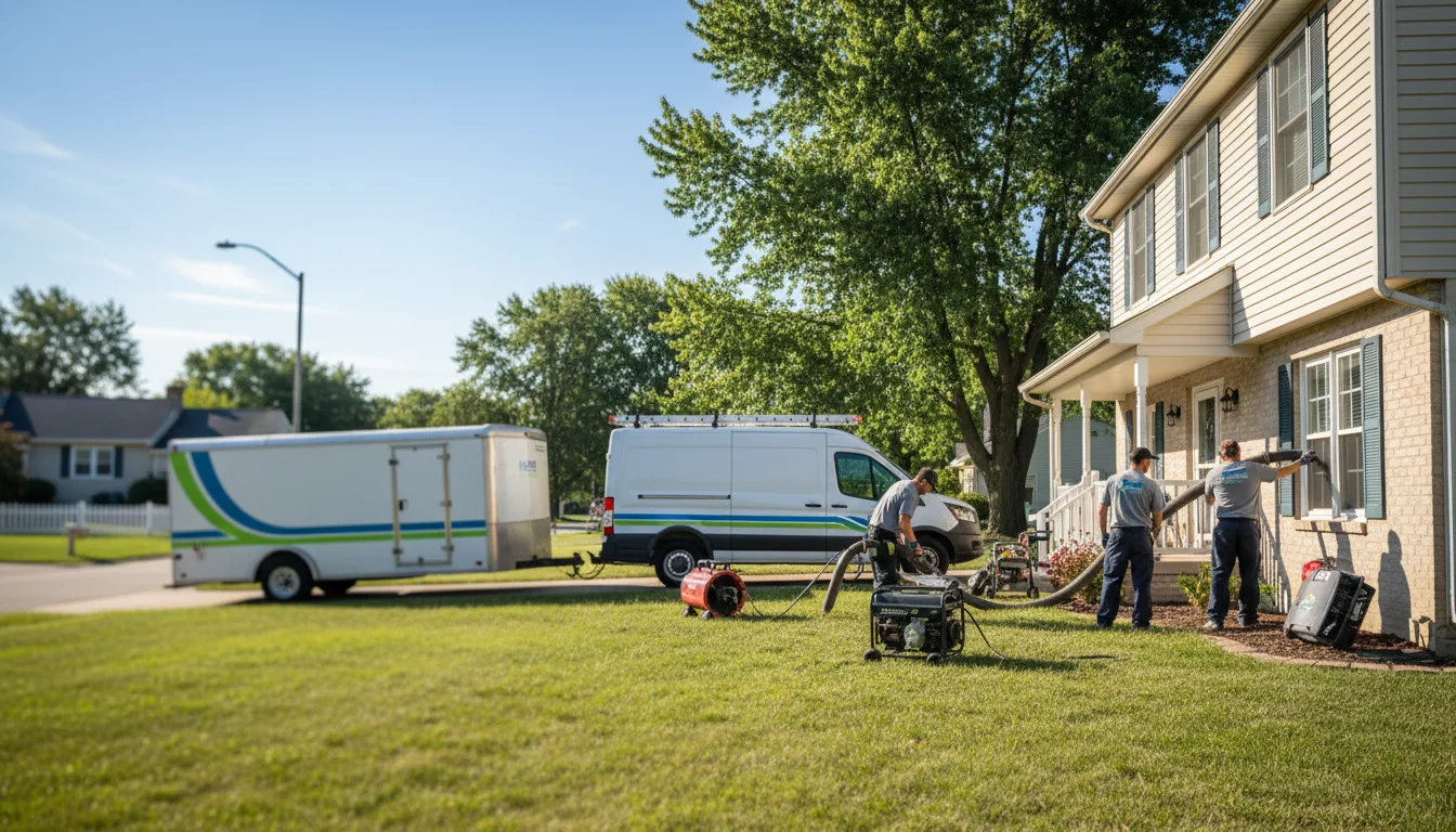 Flooded Basement Restoration And Cleanup With Repair in Columbiaville, MI near me